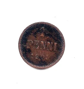 1903 Finland One Penni--Very Strong Details !! - Bild 1 von 2