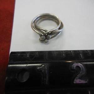 VINTAGE .925 SILVER RING SIZE 9 --7.5 GRMS - Picture 1 of 6