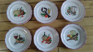 True Vintage Appetizer Snack Plate Set Of 6 Made Japan  6 inches - Picture 1 of 5