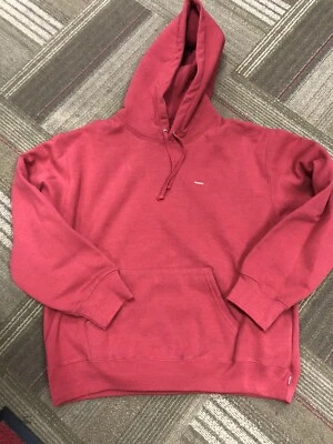 Sudadera con Capucha Supreme Logo Bordado Roja Nueva Foto 1 de 4