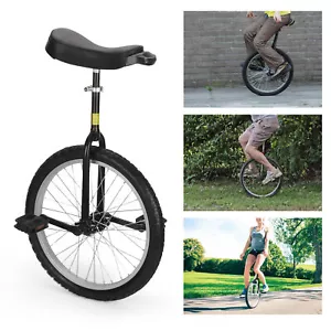 Einrad höhenverstellbar Unicycle Fahrrad mit Schnellspanner 20" Schwarz - Bild 1 von 7