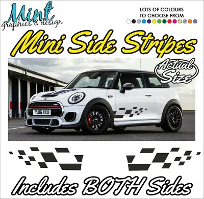 Adesivi decalcomanie MINI STRISCE LATERALI JCW Cooper S Clubman grafica GRATIS P&P 1006 - Immagine 1 di 4
