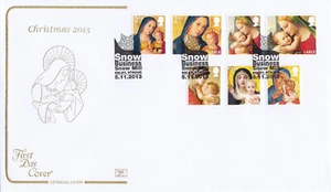 (97928) Cotswold Natale FDC Mulino da neve Ebley Stroud 2013 - Foto 1 di 1