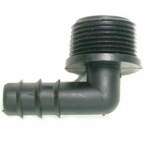 Codo macho de riego de púas compatible con Hozelock 13 mm- 3/4" hilo BSP. Paquete de 4 - Imagen 1 de 4