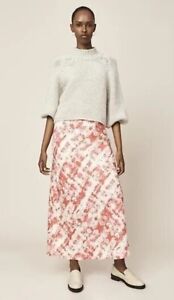 Anthropologie Storm & Marie Ivy Skirt Coral & Cream - Size 14  RRP £130