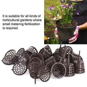 20 Pcs FERTILIZER PLASSTIC BASKET Flower Tree Orchid Bonsai Plants Care Size L - Picture 1 of 9