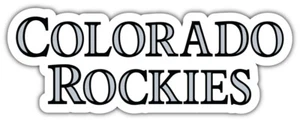 Calcomanía adhesiva para parachoques de coche de béisbol Colorado Rockies MLB "TALLAS" ID:6 - Imagen 1 de 1