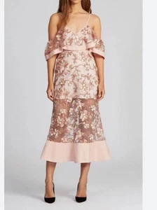 Alice McCall Women's Strappy Off The Shoulder Dress Lace Embroidered Size AUS 6 - Picture 1 of 9