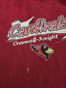 Vintage Cromwell Cardinals Hoodie Sweatshirt Gr. XL rot - Bild 1 von 4