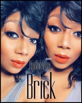 Brick - (Blood Orange) LipSerVce Clean Cosmetics - The Plant Based Brand. - Image 1 of 4