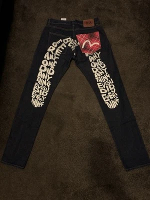 Jeans Evisu Did Everything MUY RAROS (ajuste 32-33) Foto 1 de 4