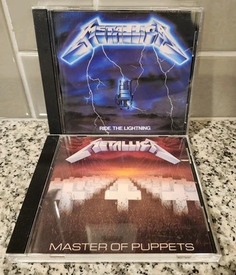Metallica Cd Lot Of 2 Ride The Lightning AND Master Of Puppets Foto 1 de 4