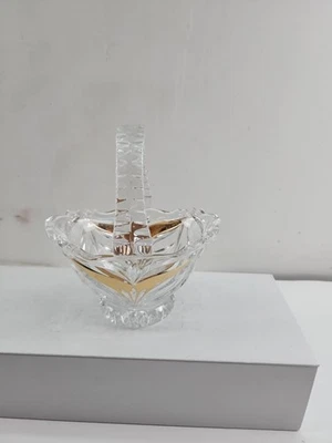 Kristall 7’ Korb und Griff mit Goldakzenten - Bild 1 von 4