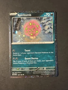 2023 Pokémon Scarlet & Violet COSMIC Holographic Holo Spiritomb 129 /193 Rare - Picture 1 of 4