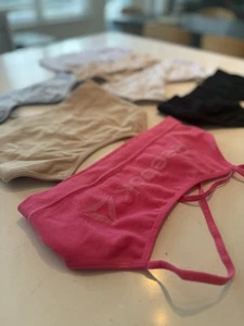 LOT OF 7 Crop Cami Training Bras Girls Size Large (10/12) EUC - Picture 1 of 10