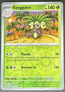Exeggutor 103/165 Reverse Holo Scarlet & Violet 151 Pokemon Card NM - Picture 1 of 1