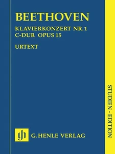 Study Score Beethoven Concerto Piano & Orchestra C Major Henle Urtext 7x10 Book - Picture 1 of 1