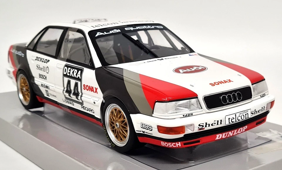 Werk83 1/18 Audi V8 DTM #44 H.J. Coche modelo diecast Stuck 1990 (espejos TLC) Foto 1 de 4