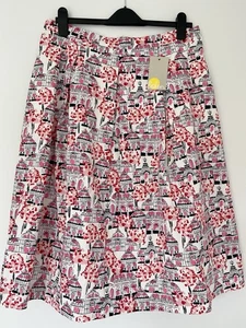 Boden Lola Pink Glasshouse Print Skirt 16R BNWT - Picture 1 of 7