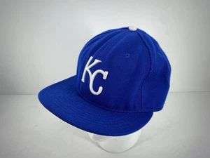 Kansas City Royals New Era 59fifty 7 1/2 Fitted Cap Mütze KC weiß Knopf **LESEN** - Bild 1 von 9