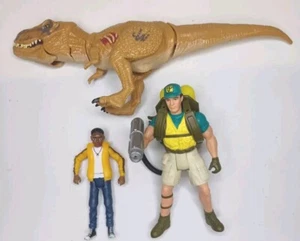 Lotto di 3 figurine Jurassic Park Nick Van Owen & T-Rex & Darius Bowman - Foto 1 di 11