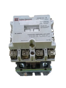 Cutler Hammer A202K1KA-M 30A 12P 110/120V~ 120V~ Coil Magnet Held Contactor Used - Picture 1 of 1