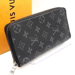 Louis Vuitton Zippy Wallet Vertical Long Wallet Monogram Eclipse M62295 LV F/S - Picture 1 of 8