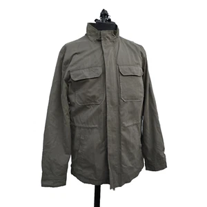 George Cargo Cotton - Spandex Zipper Snap Black Jacket Men's Size M Olive Green - Picture 1 of 7