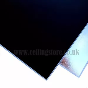 AZULEJOS DE TECHO NEGRO LIMPIABLE DE VINILO SUSPENDIDO 595 x 595 mm EasyClean caja de 12 azulejos - Imagen 1 de 6