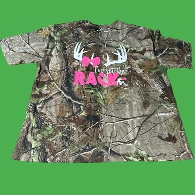 Code V I've Got The Rack Camo Shirt Camo Hunting Outdoors Short Sleeve Deer 2XL - Image 1 of 4