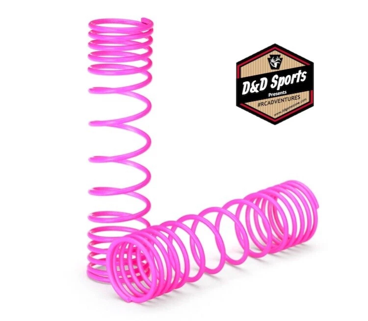 Traxxas 5858P Rear Shock Spring Set (Pink) (2) (Slash) - Image 1 of 1