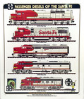 SANTA FE DIESEL TRAINS SIGN #1 | Daniel Edwards Railroad Collection