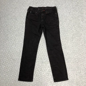 Miss Me Jeans Girls 10 Black Geno Relaxed Slim Dark Wash Denim Waist 25 Casual - Picture 1 of 11