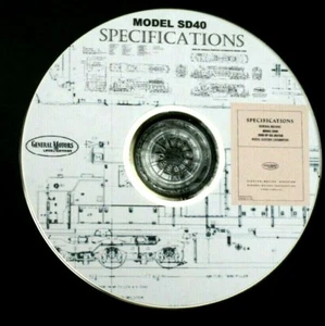 EMD 1965 SD40 Locomotive Specifications Promotional Book PDF Pages on DVD - Picture 1 of 5