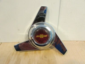 Vintage HI Tech TriBar Spinner Center Cap Chrome Die Cast Knock Off Chevrolet - Picture 1 of 3