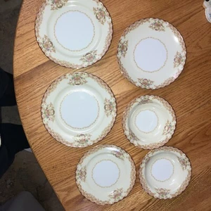 5 Noritake, Rosebud Replacement Lot Bowls Plates 6 Piece Lot - Picture 1 of 3