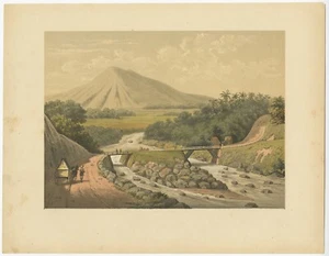 Impresión antigua del río Ciliwung en Java - Imagen 1 de 1