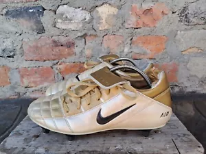Nike Total 90 Air Zoom II SG Gold Soccer Cleats Football Boots Rare Sz 8.5 US - Picture 1 of 24