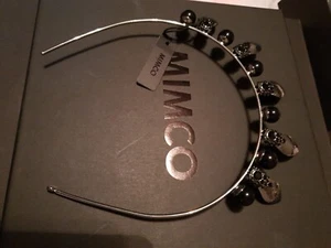 MIMCO BLACK Papillon Tiara RACE PARTY FASCINATOR WEDDING HEADBAND HEADPIECE new - Picture 1 of 4