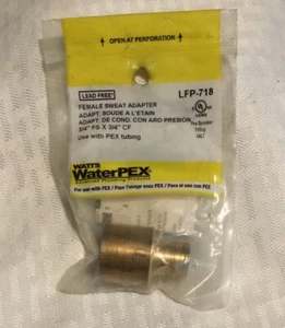 Watt's WaterPex LFP-718 3/4" FS x 3/4" CF Female Sweat Adapter - Picture 1 of 2