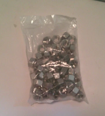1/2"-13 18-8 Stainless Steel Coarse Thread Hex Nuts HNSS-131, Qty. 60 pieces - Image 1 of 2