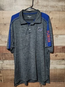 Florida Gators Chiliwear Polo Shirt Mens XL Dark Gray/Blue Short Sleeve Logos - Picture 1 of 5