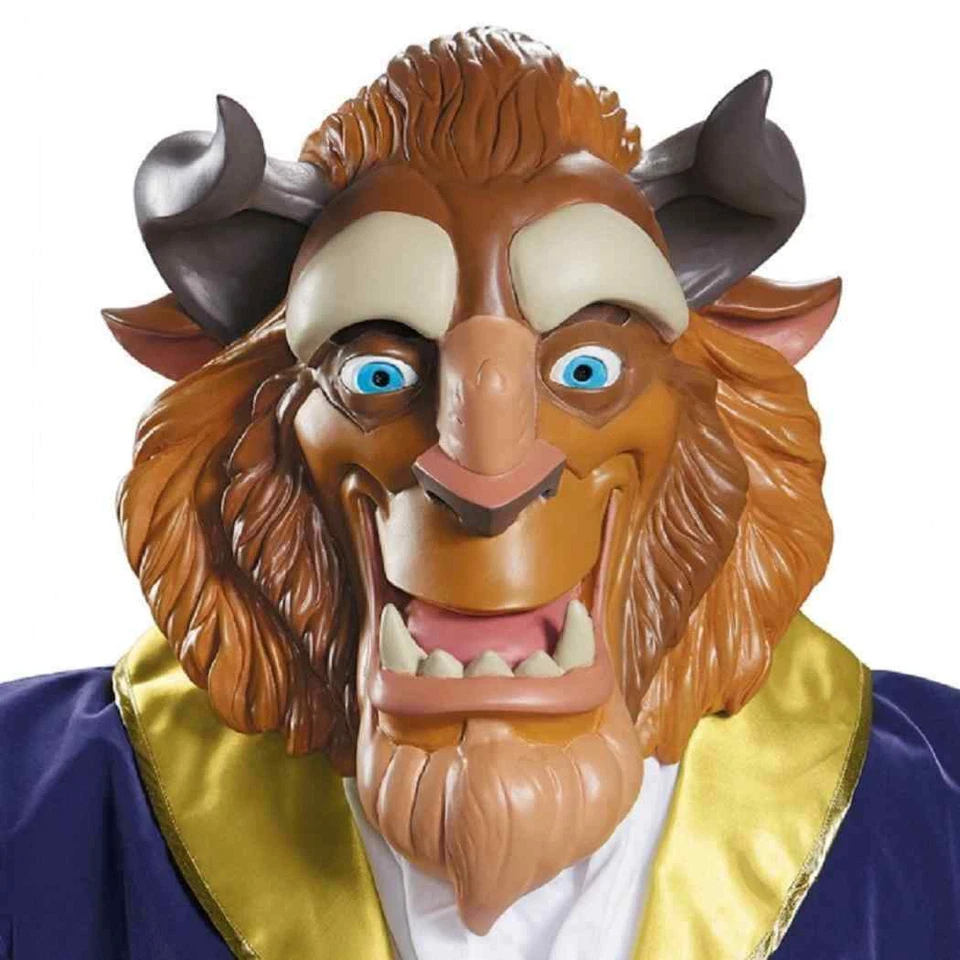 Beast Deluxe Mask Disney Beauty Fancy Dress Halloween Adult Costume Accessory - Image 1 of 1