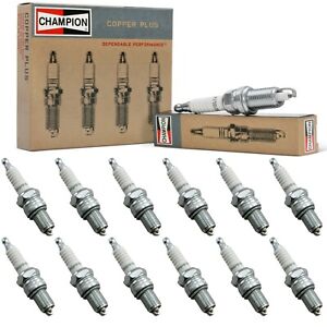 12 Champion Copper Spark Plugs Set for 1933 PACKARD MODEL 1006