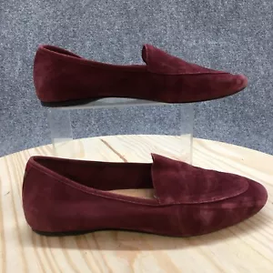 Birdies Shoes Womens 8.5 Vesper Loafer Flats Burgundy Leather Casual Slip On - Picture 1 of 19