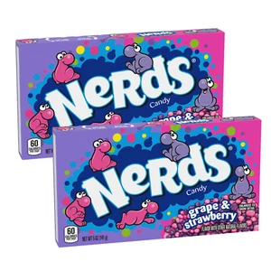 Nerds Grape and Strawberry 141g x 2 Theatre Box Halloween Treat Favours USA - Picture 1 of 7
