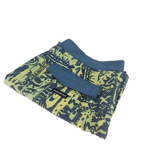 Quicksilver Highline Mens 36 Green Geometric 7.5" Boardshort Shorts - Picture 1 of 6