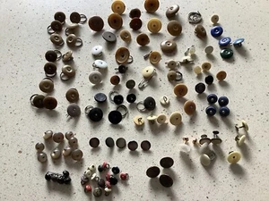 VINTAGE RETRO VARIOUS COLLAR SHIRT STUDS BUTTONS JOB LOT BUNDLE ~ SEWING CRAFTS - Picture 1 of 6