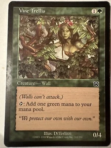 1999 Magic The Gathering MTG Mercadian Masques Vine Trellis LP - Bild 1 von 2