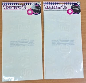 Horizon Group conjunto de 2 transferencias flocadas de hierro - me encanta el fútbol - artesanía - Imagen 1 de 4